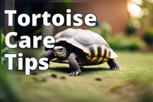 The featured image should show a tortoise in a secure enclosure with a habitat that mimics their nat