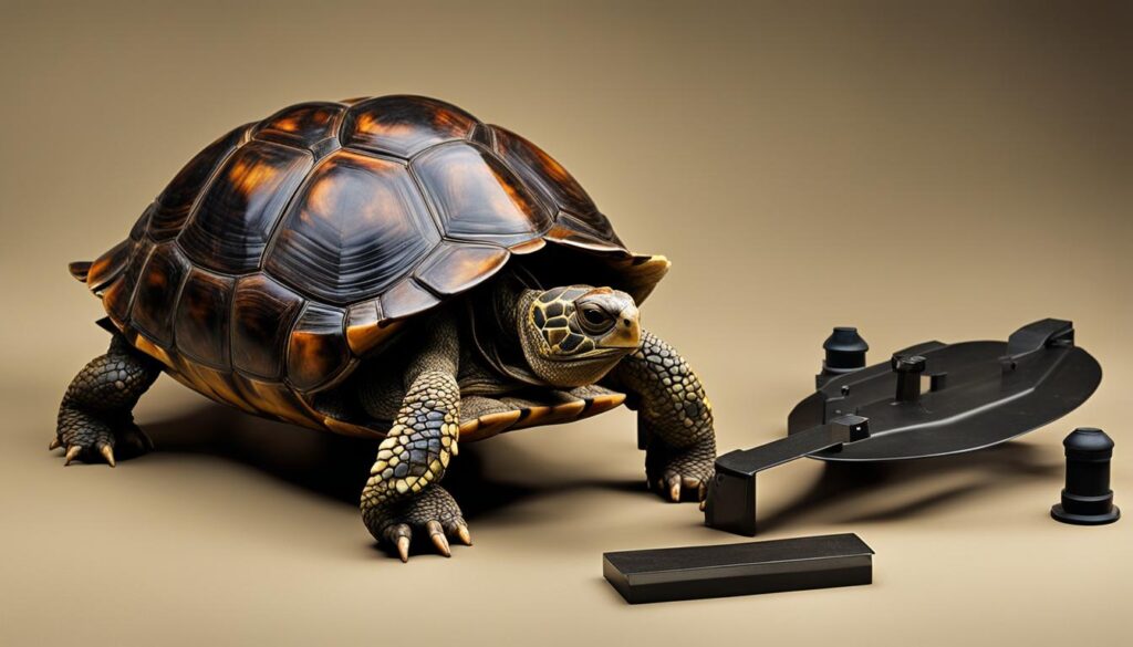 preventive strategies for keeping tortoise upright